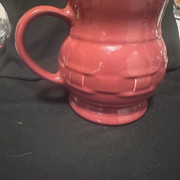 Longaberger Pottery Woven Traditions Paprika Large Pitcher Excellent Condition - Picture 6 of 13